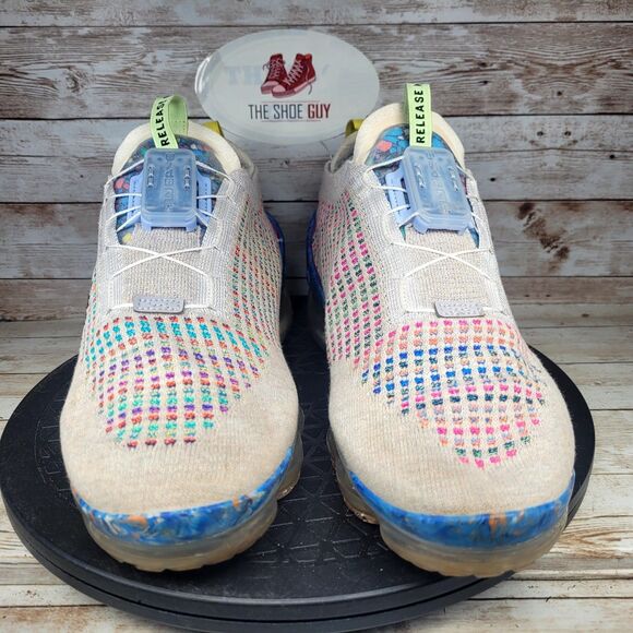 Nike Air VaporMax 2020 Men's Size 9 Grey Flyknit Athletic Shoes - Picture 2 of 10